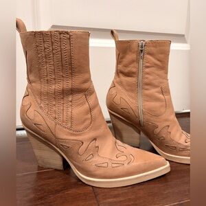 Dolce Vita Leather Western Boots
